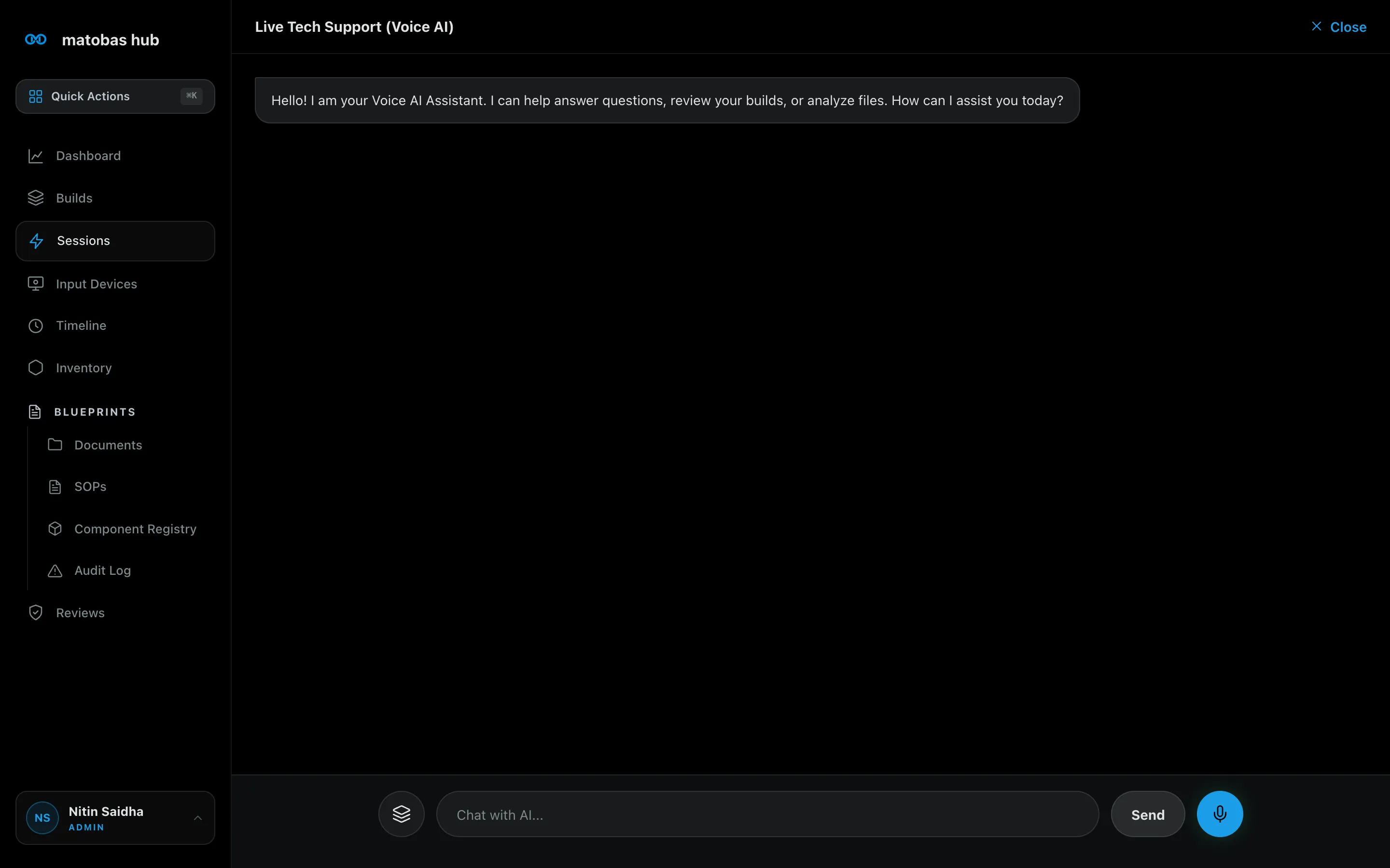 Live Tech Support: the Voice AI assistant
